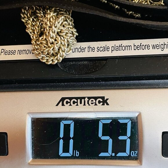 Fossil Silver Tone Necklace Braided Chunky Chain Leather Cord Closure Boho - Picture 8 of 8